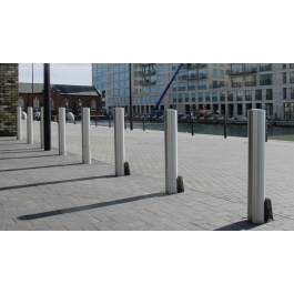 Flat Top Stainless Steel Bollard - Removable
