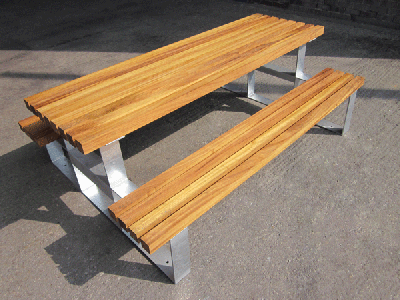 Essentials Picnic Table (Iroko Timber)