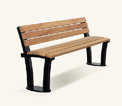 Waterside Ferrocast & Timber Seat