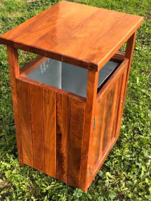 Kara Hardwood Litter Bin